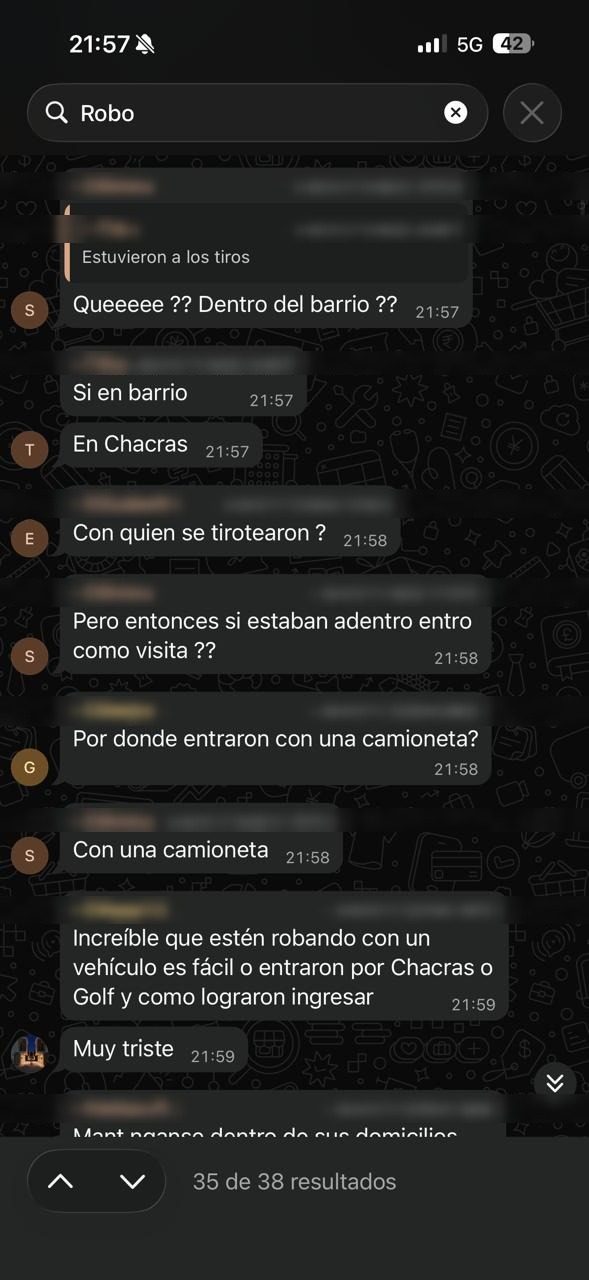 ¿Estuvieron a los tiros? ¿Dentro del barrio? Vecinos siguiendo el hecho en vivo.