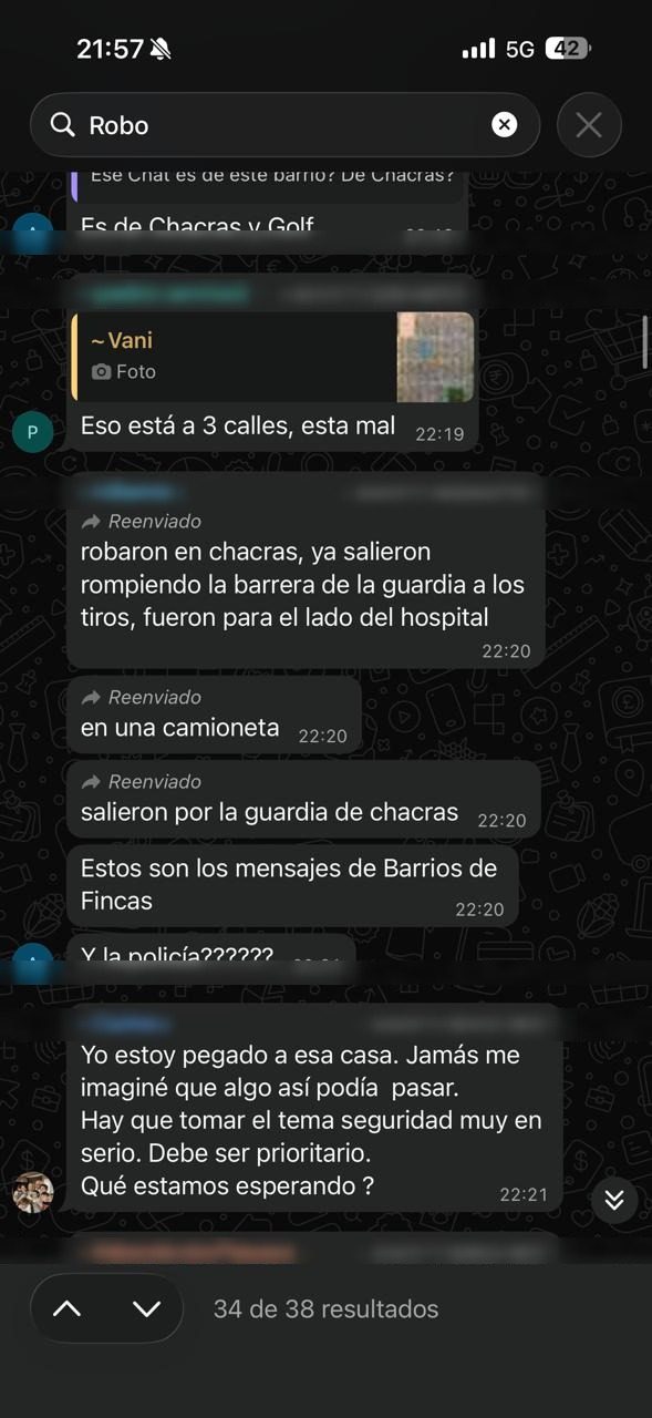 Robaron en chacras, ya salieron rompiendo la barrera de la guardia a los tiros.
